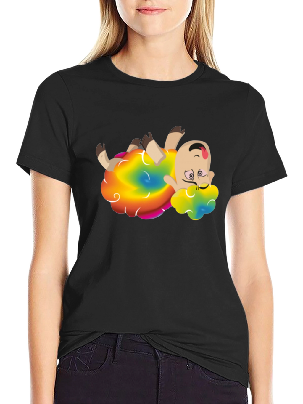Rainbow Sheep Cartoon Graphic Tee - Unisex
