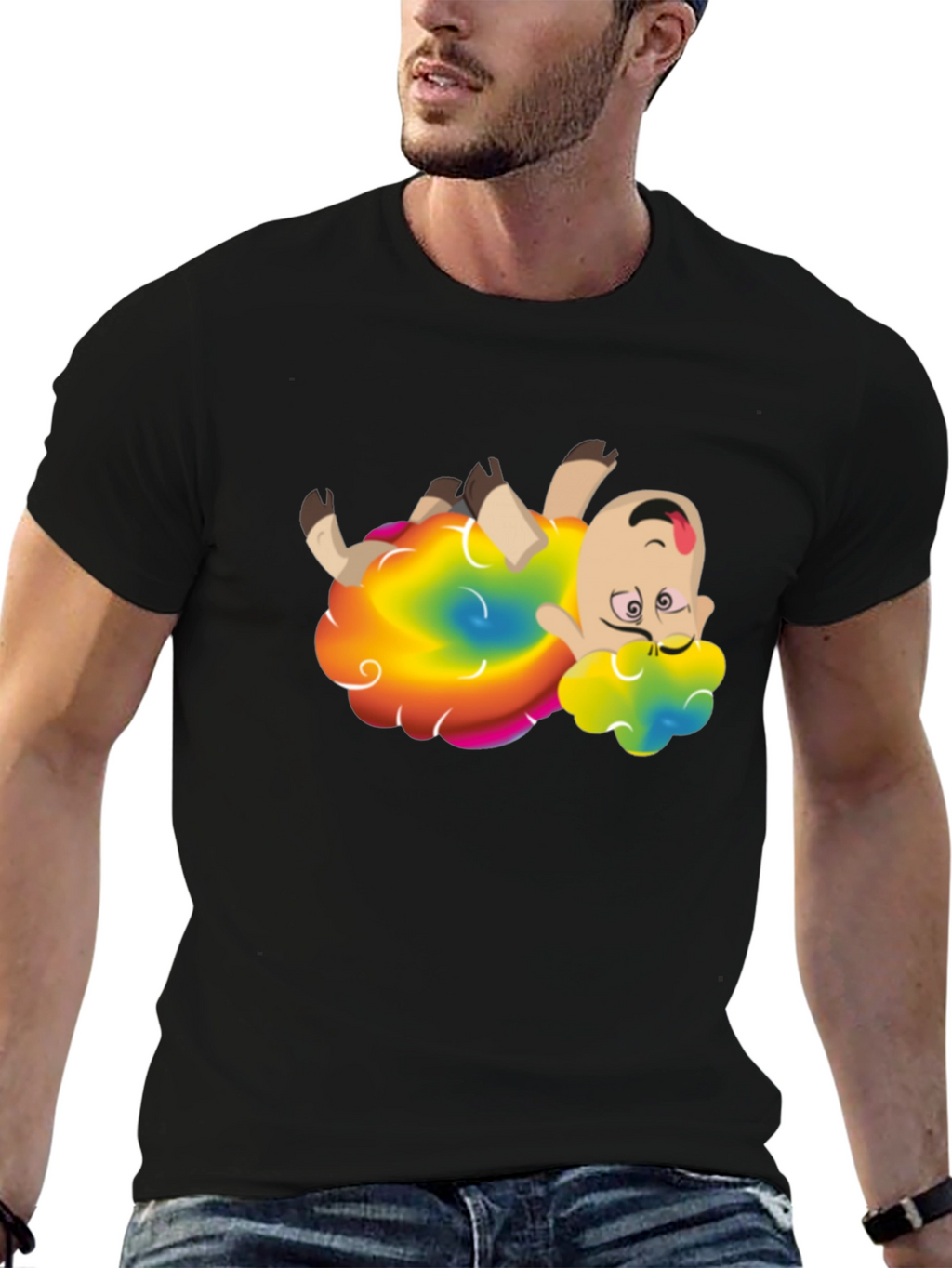 Rainbow Sheep Cartoon Graphic Tee - Unisex