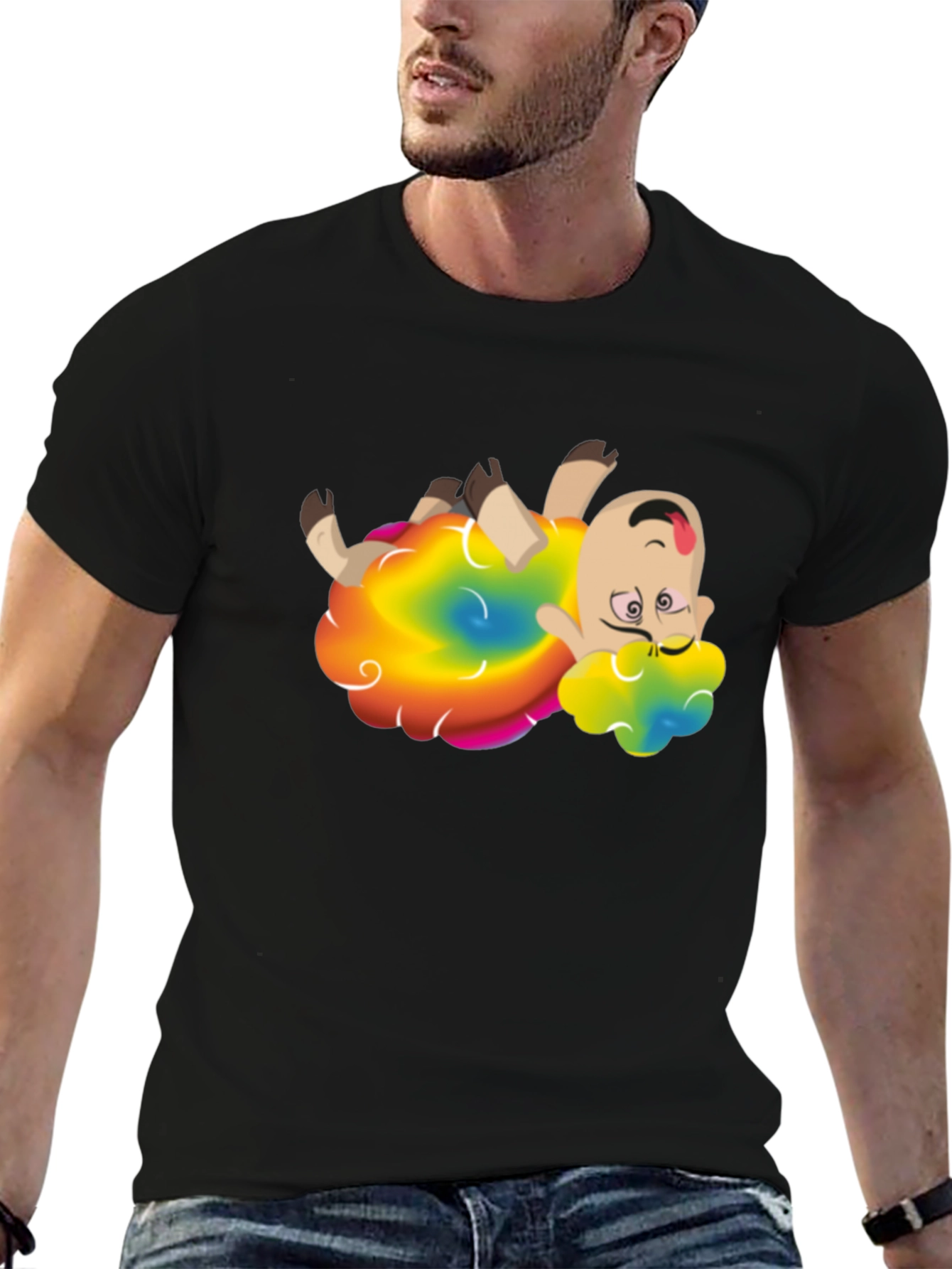 Rainbow Sheep Cartoon Graphic Tee - Unisex