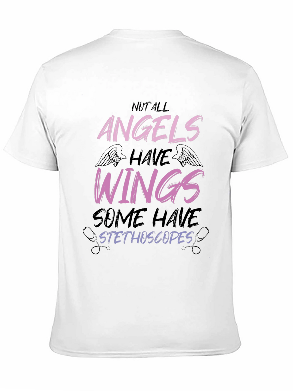 Angels Stethoscope Graphic Tee - Medical Hero Shirt