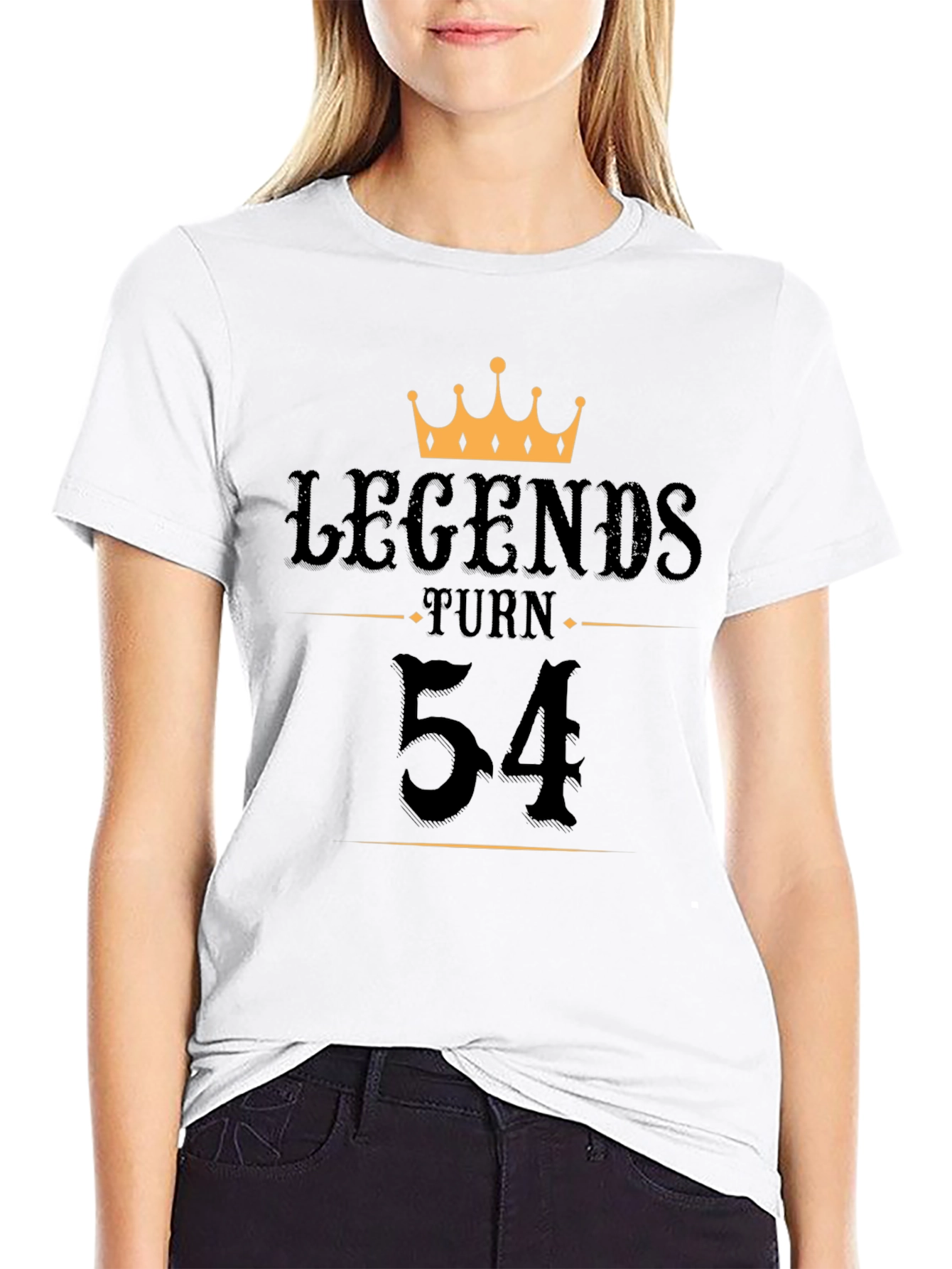 Legends Turn 54 Black Graphic Tee