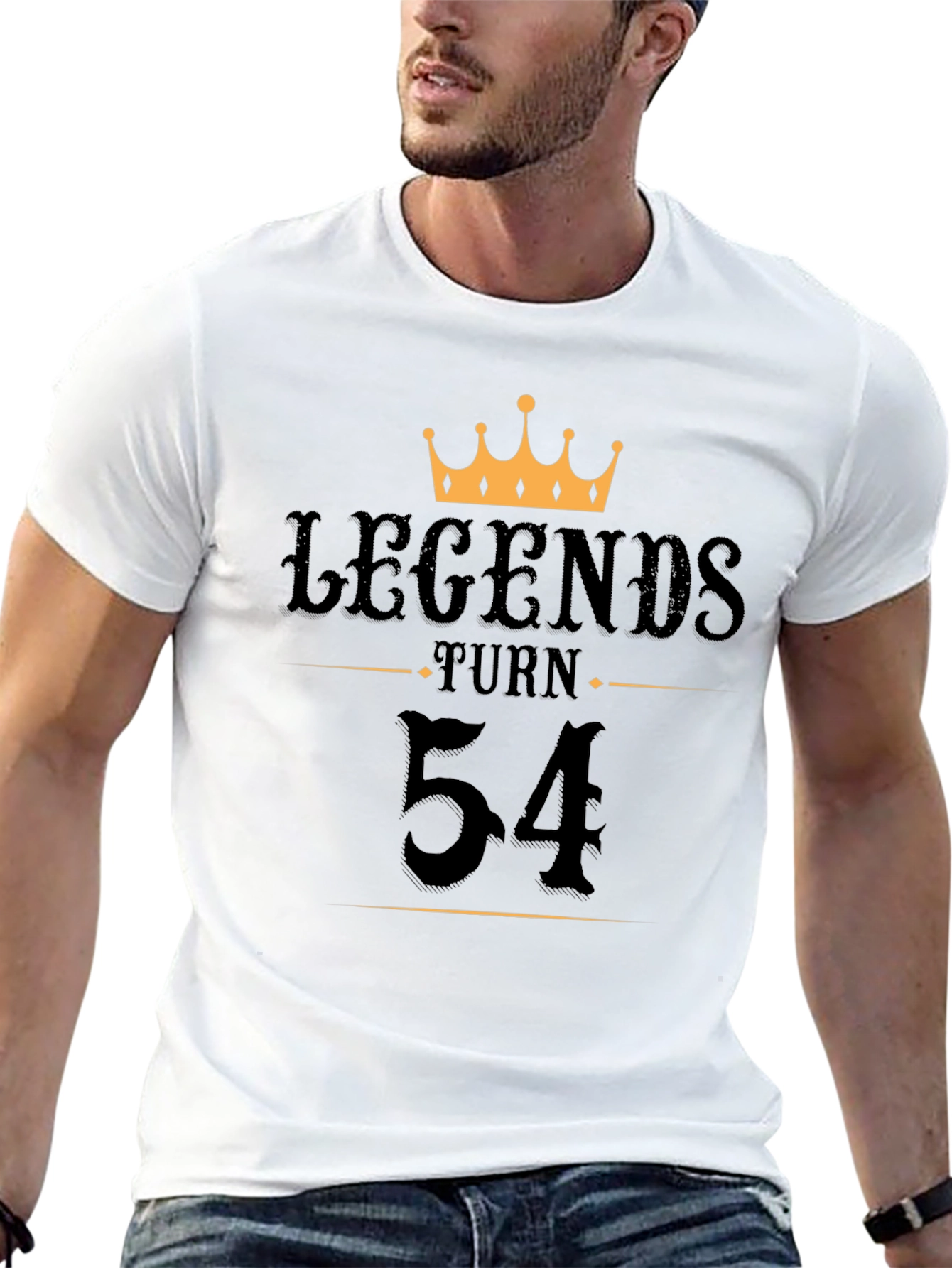 Legends Turn 54 Black Graphic Tee