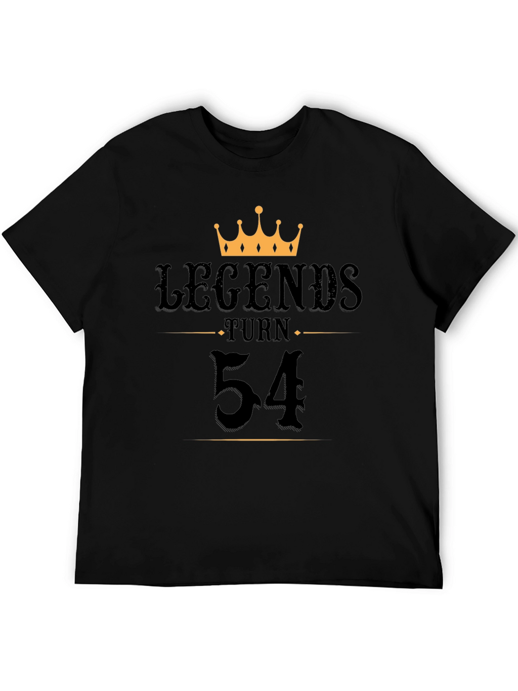 Legends Turn 54 Black Graphic Tee