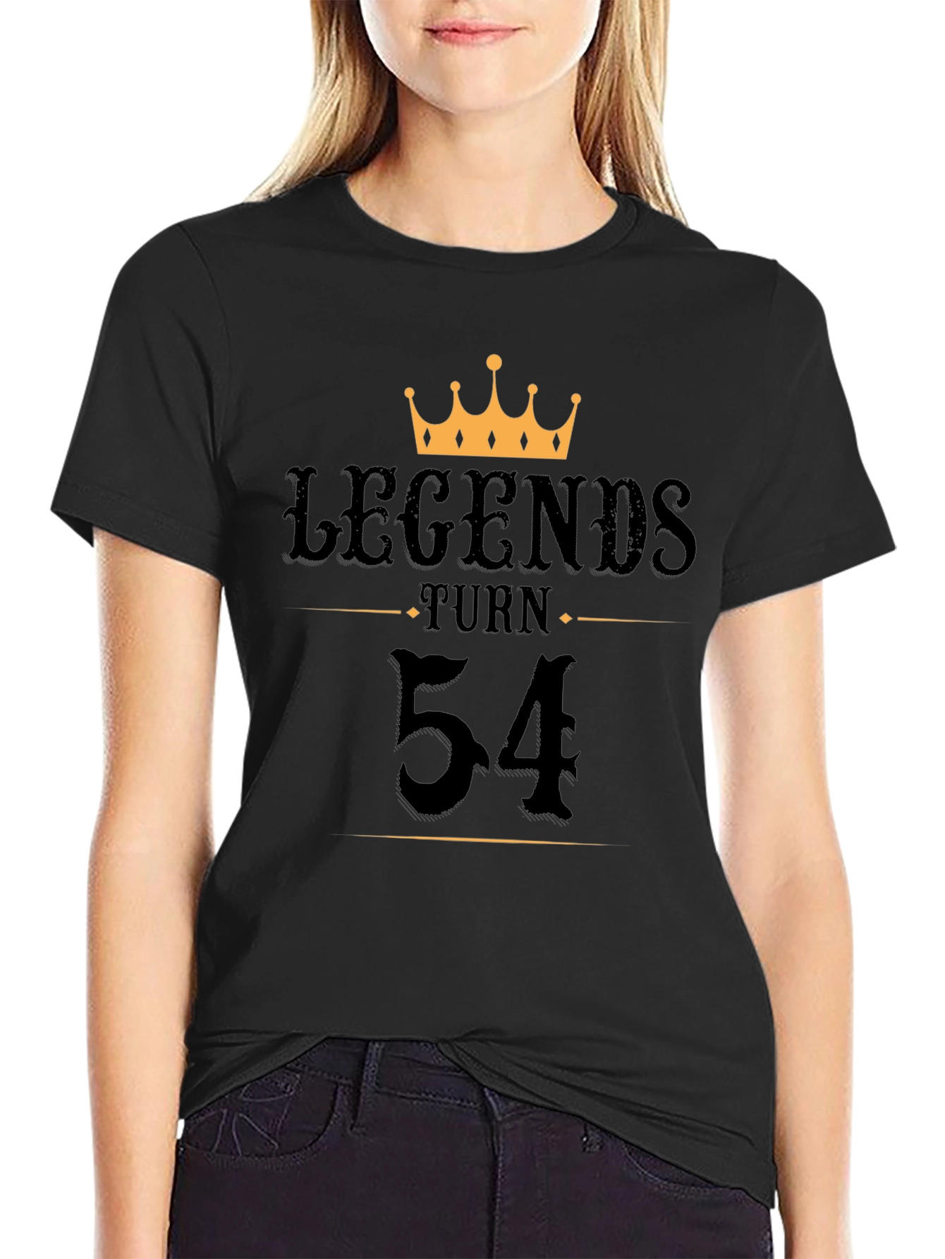 Legends Turn 54 Black Graphic Tee