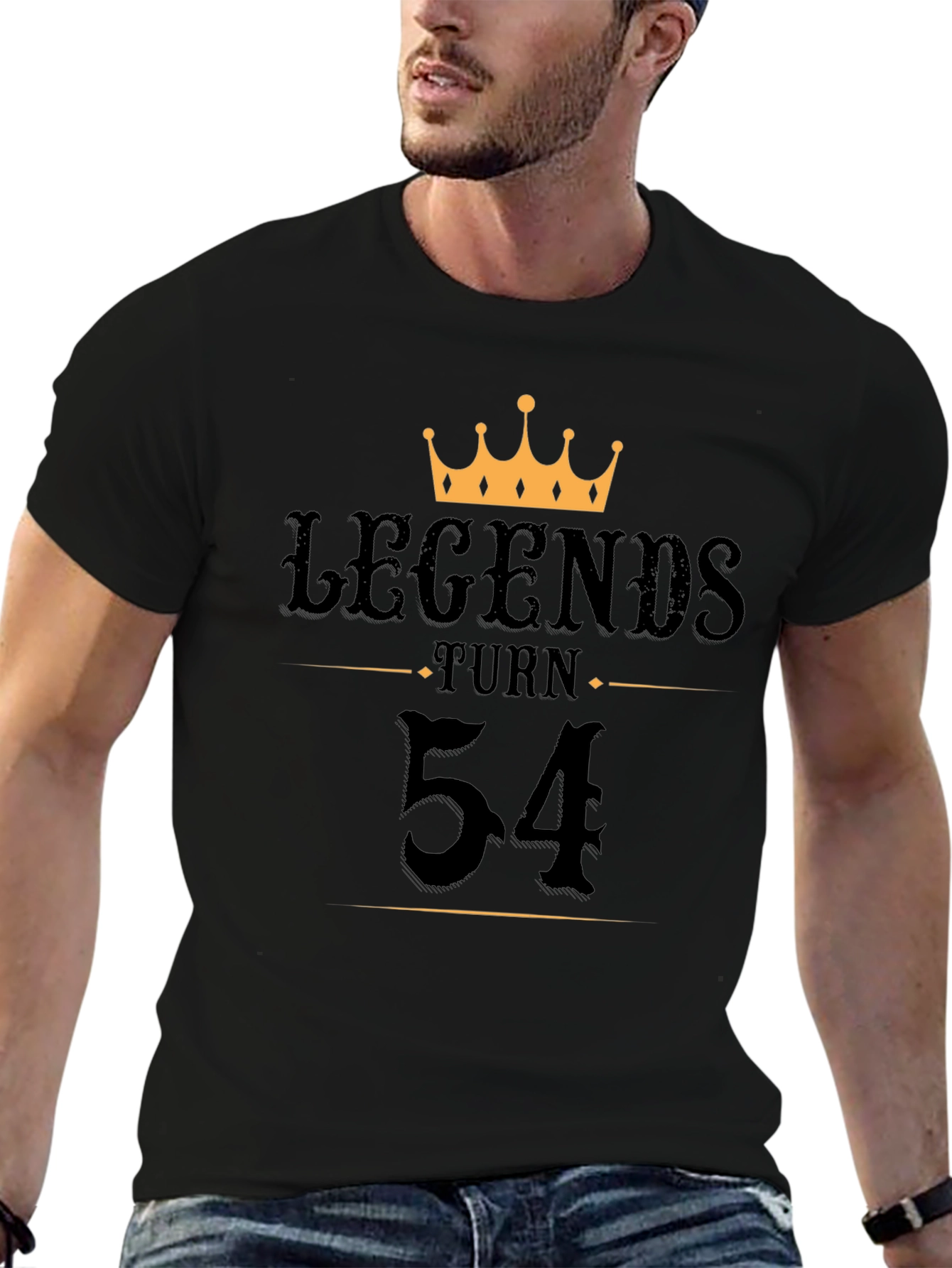 Legends Turn 54 Black Graphic Tee