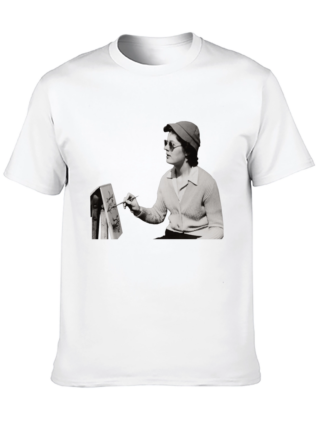 Artist Painting Unisex Black T-Shirt