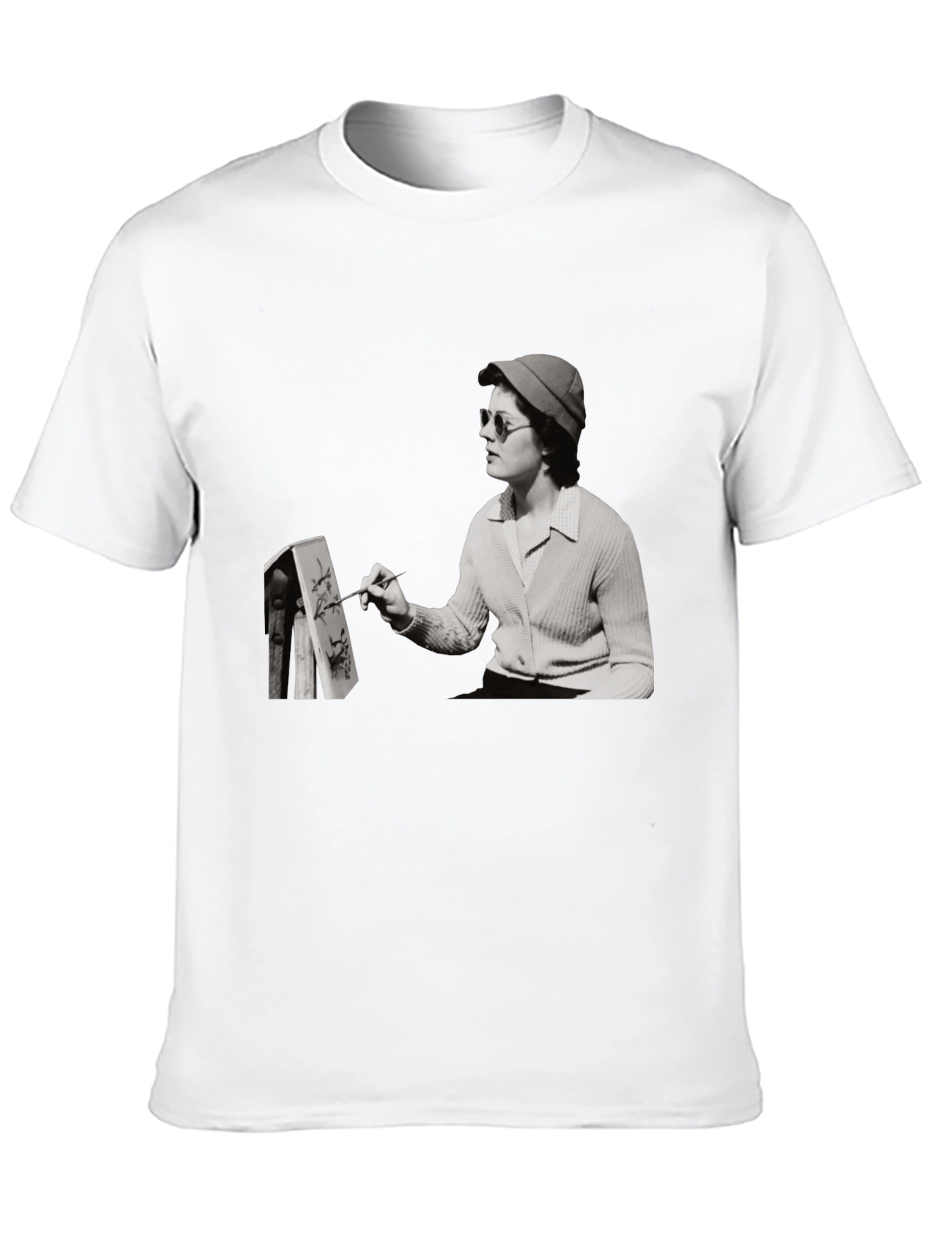 Artist Painting Unisex Black T-Shirt