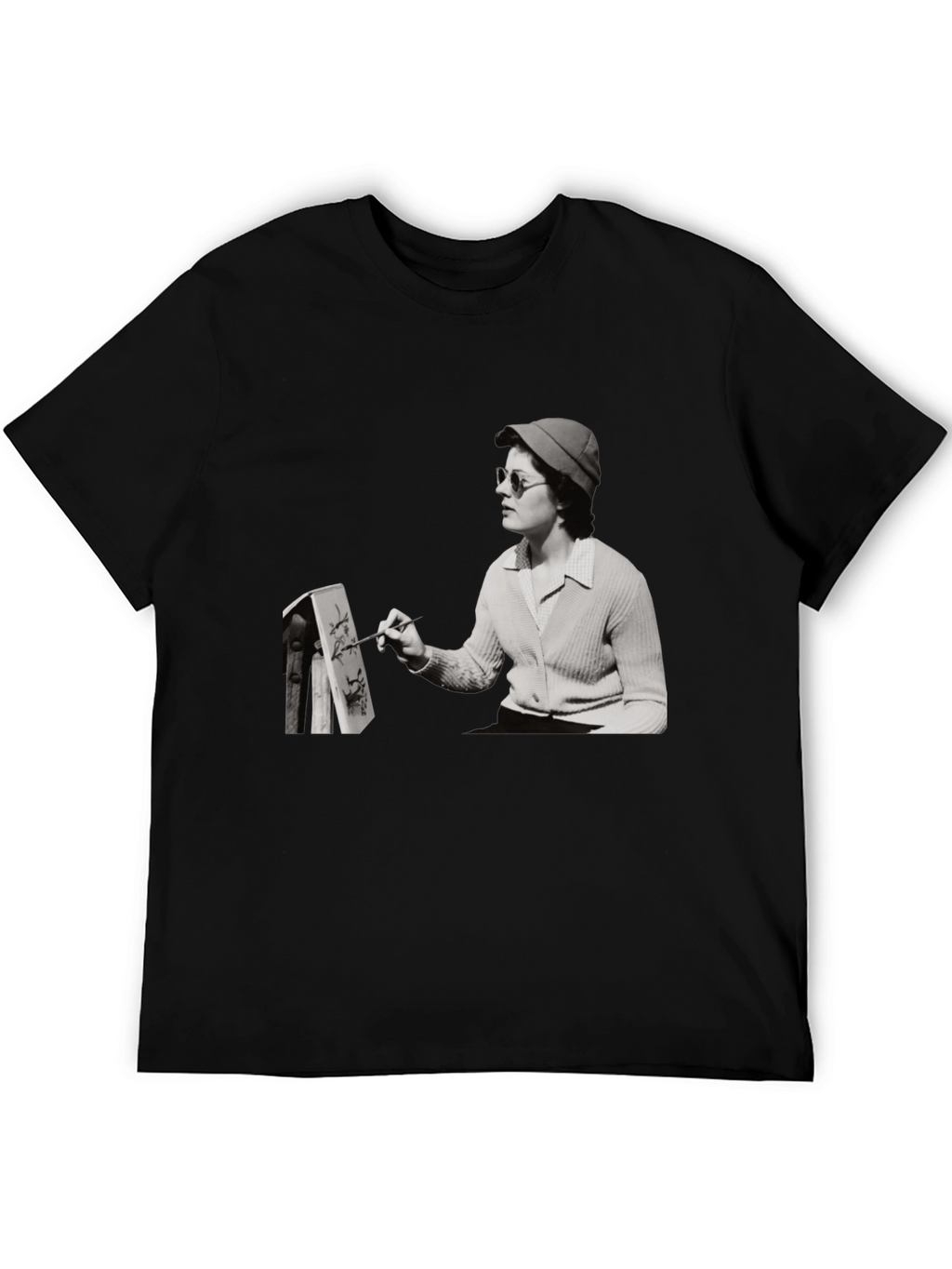 Artist Painting Unisex Black T-Shirt