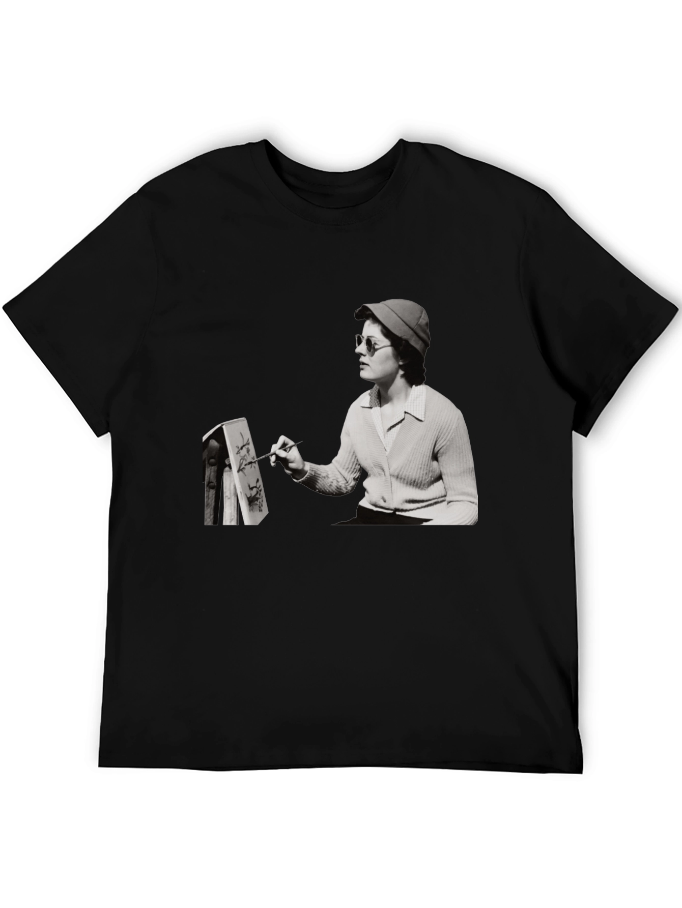 Artist Painting Unisex Black T-Shirt
