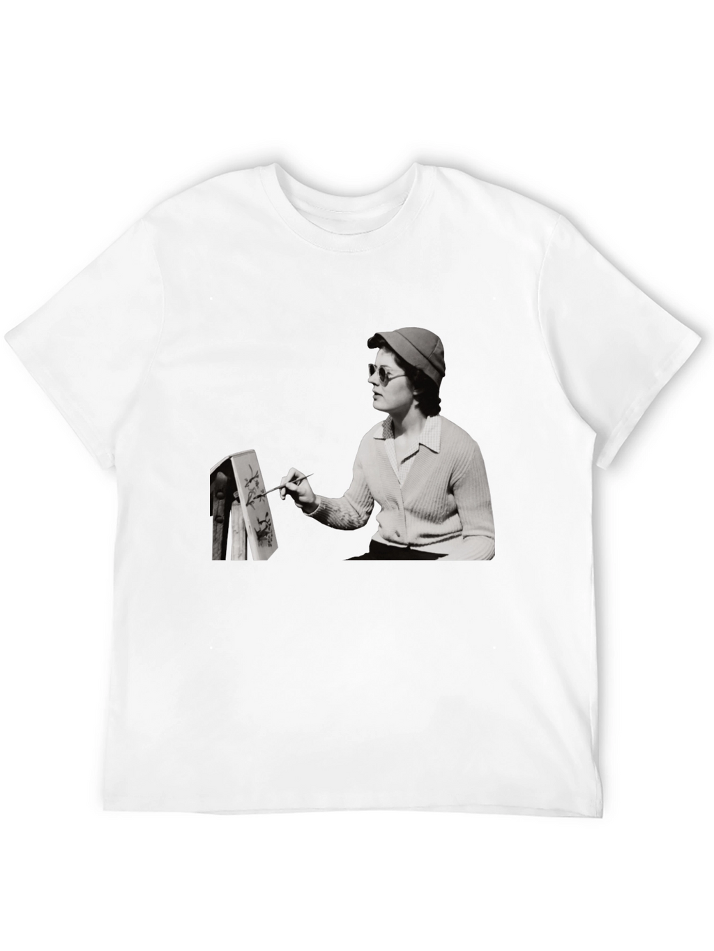 Artist Painting Unisex Black T-Shirt