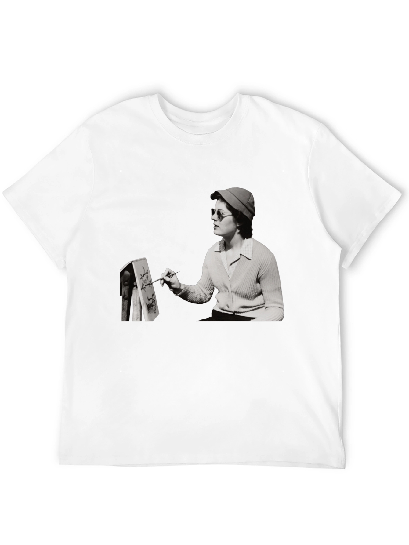Artist Painting Unisex Black T-Shirt