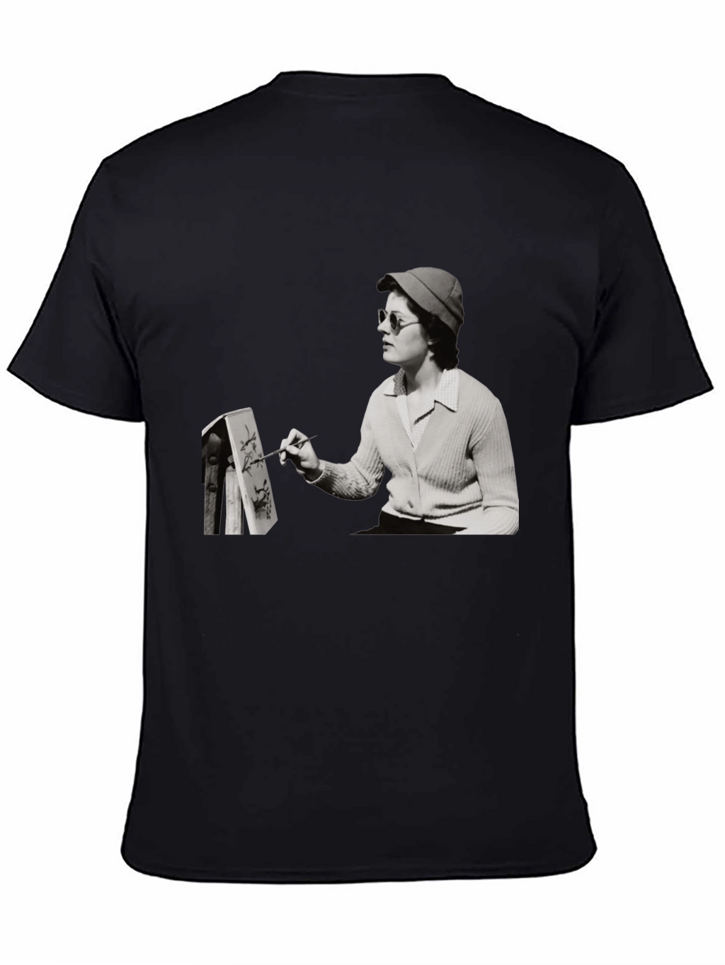 Artist Painting Unisex Black T-Shirt
