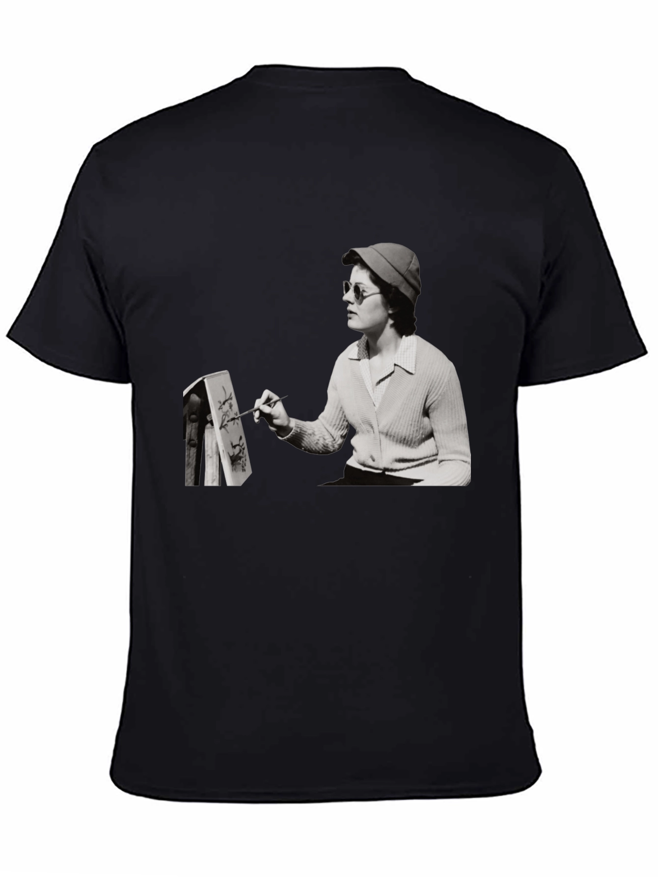 Artist Painting Unisex Black T-Shirt