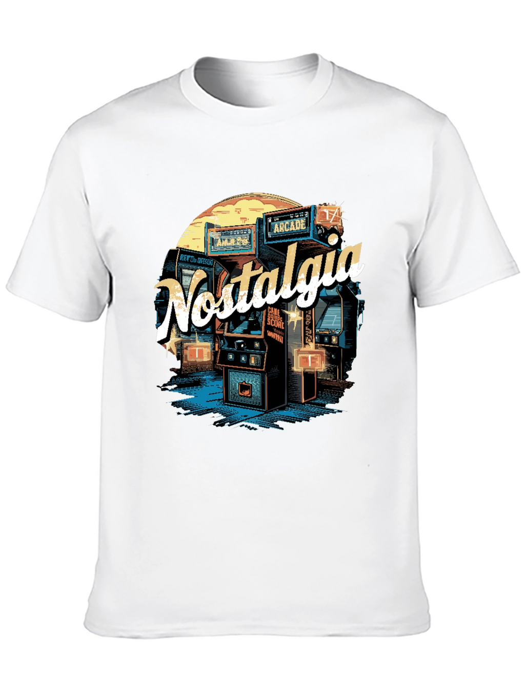 Nostalgia Arcade T-Shirt - Retro Gaming Style
