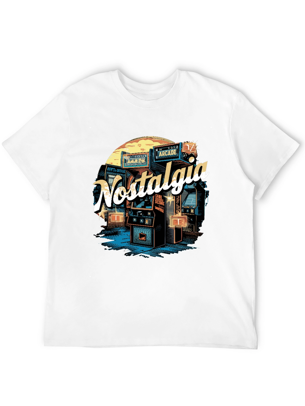 Nostalgia Arcade T-Shirt - Retro Gaming Style