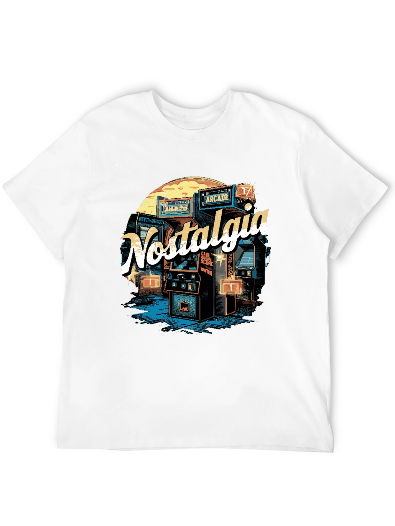 Nostalgia Arcade T-Shirt - Retro Gaming Style