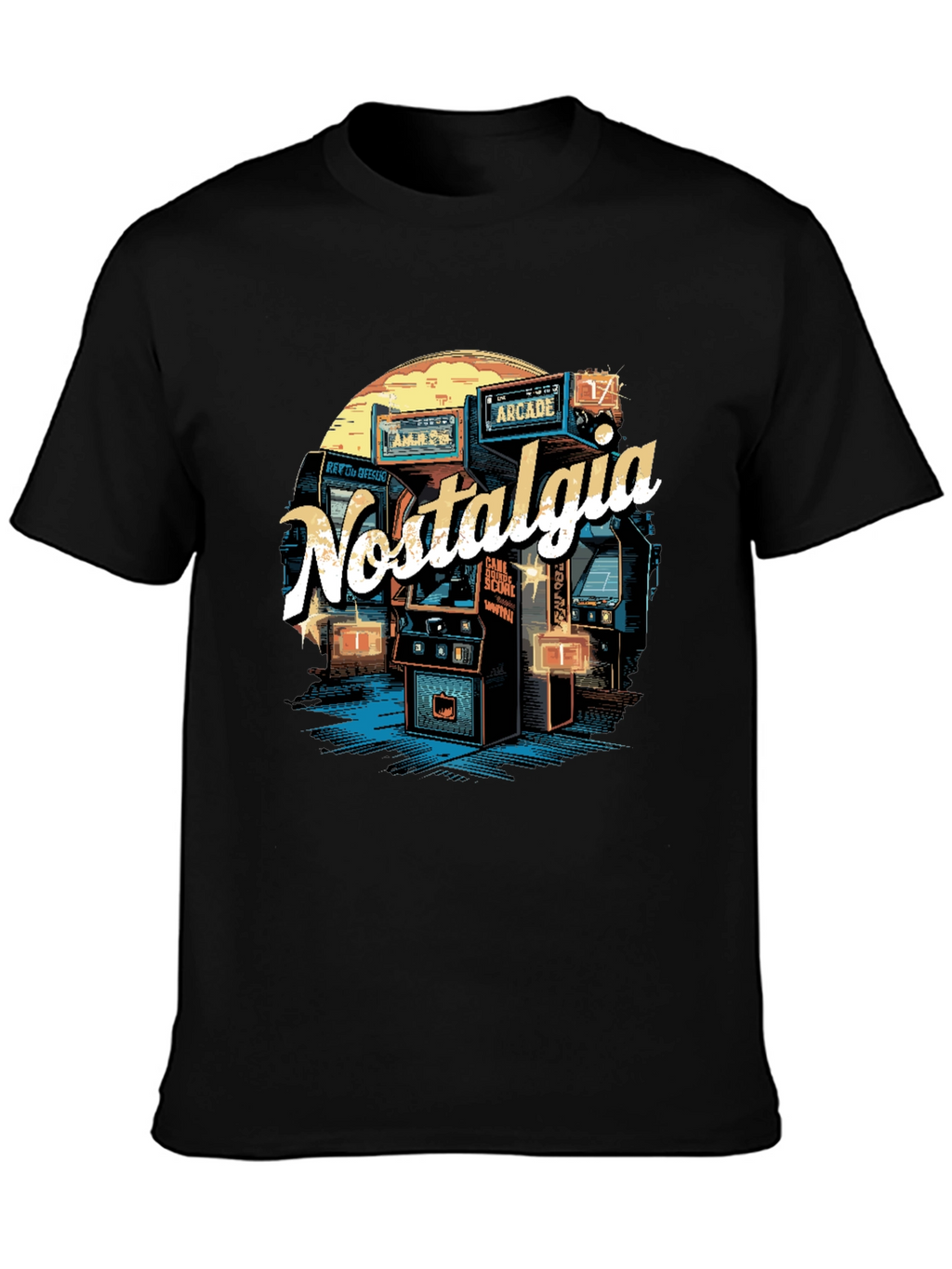 Nostalgia Arcade T-Shirt - Retro Gaming Style
