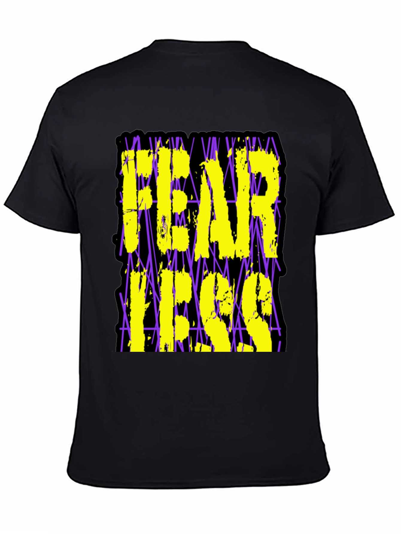 Fearless Graphic Print Black T-Shirt