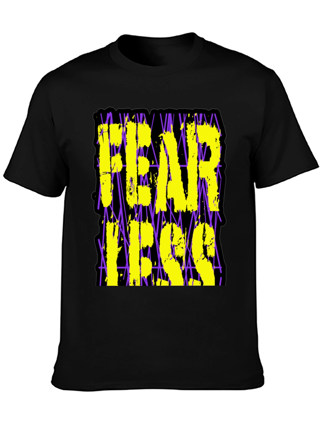 Fearless Graphic Print Black T-Shirt