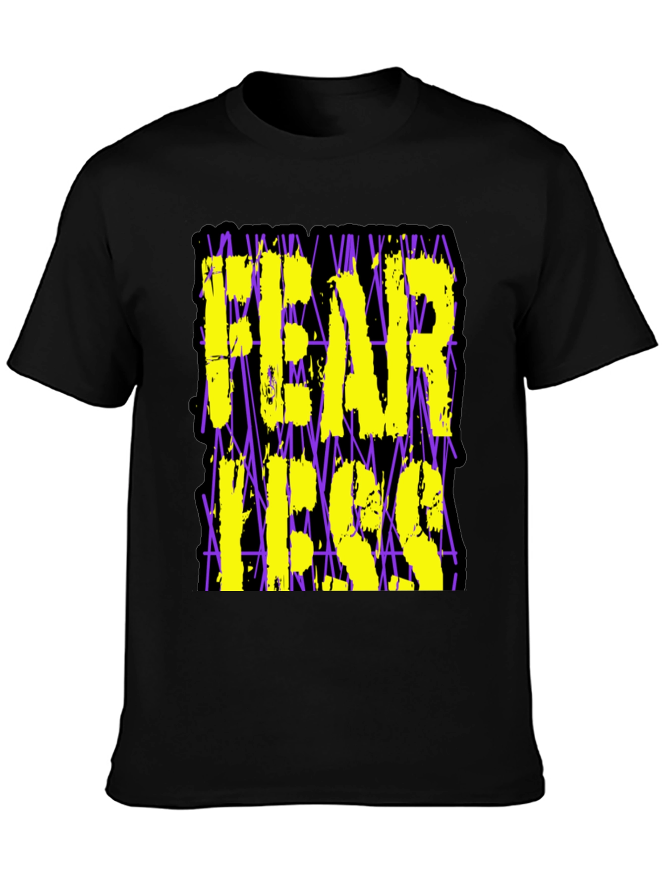 Fearless Graphic Print Black T-Shirt