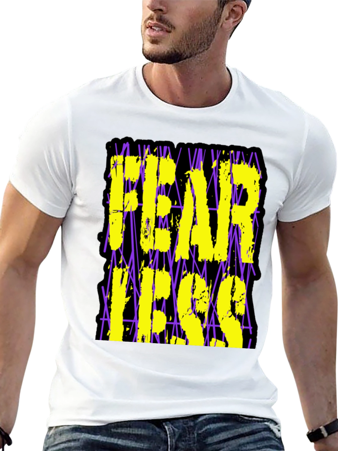 Fearless Graphic Print Black T-Shirt