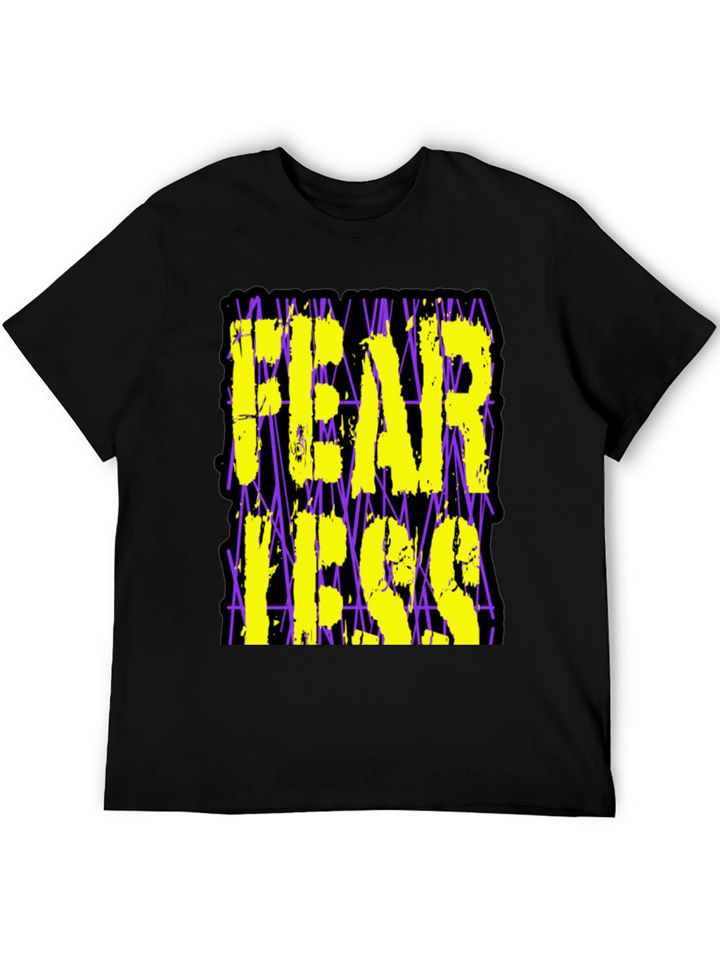 Fearless Graphic Print Black T-Shirt