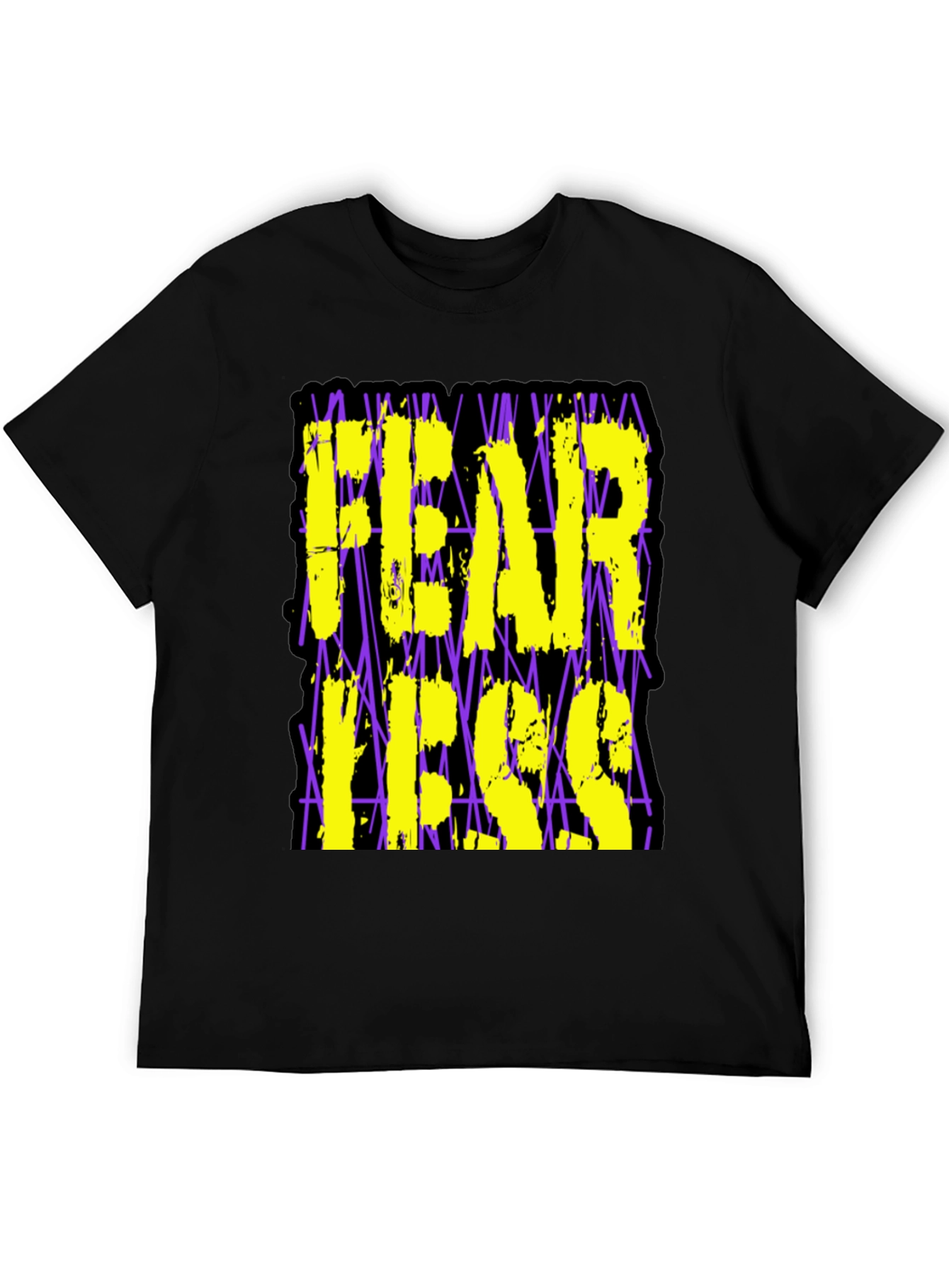 Fearless Graphic Print Black T-Shirt