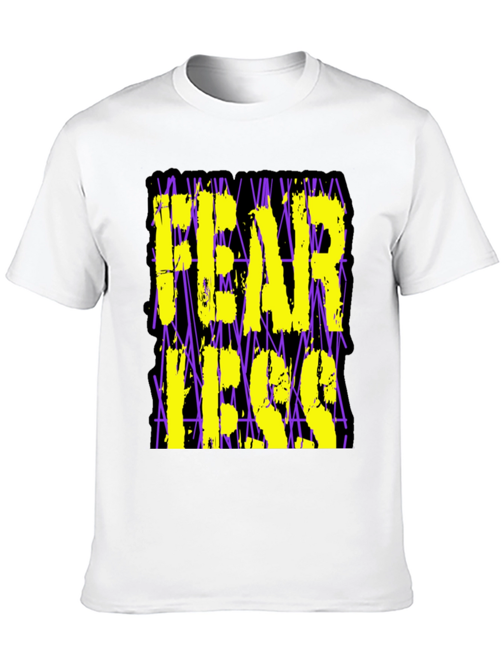 Fearless Graphic Print Black T-Shirt
