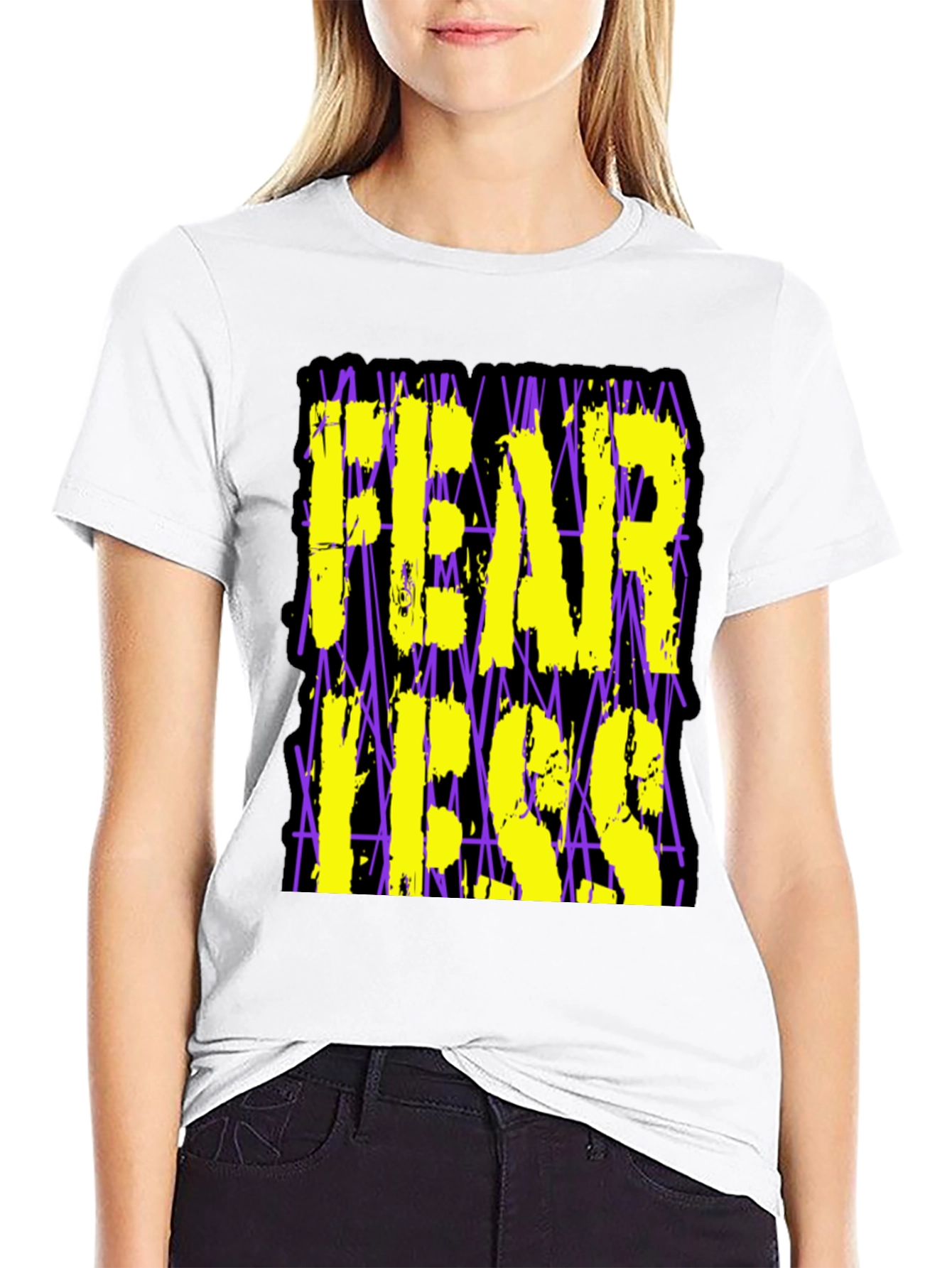 Fearless Graphic Print Black T-Shirt