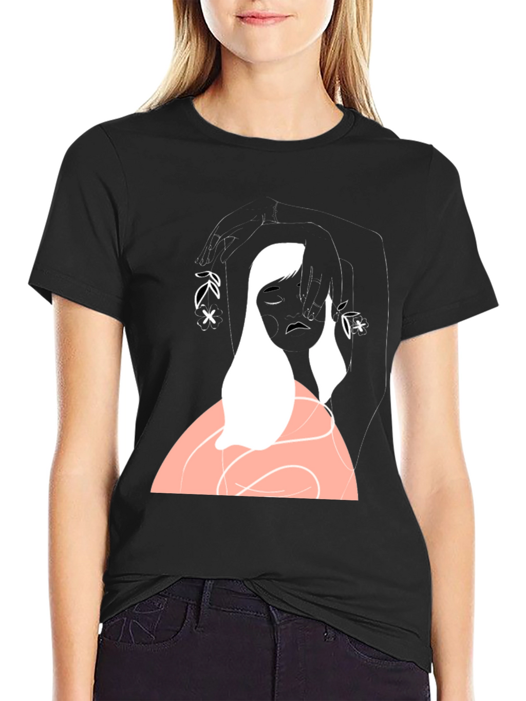 Artistic Graphic Print T-Shirt - Unique Design