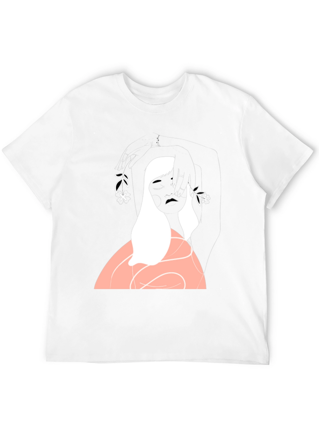Artistic Graphic Print T-Shirt - Unique Design
