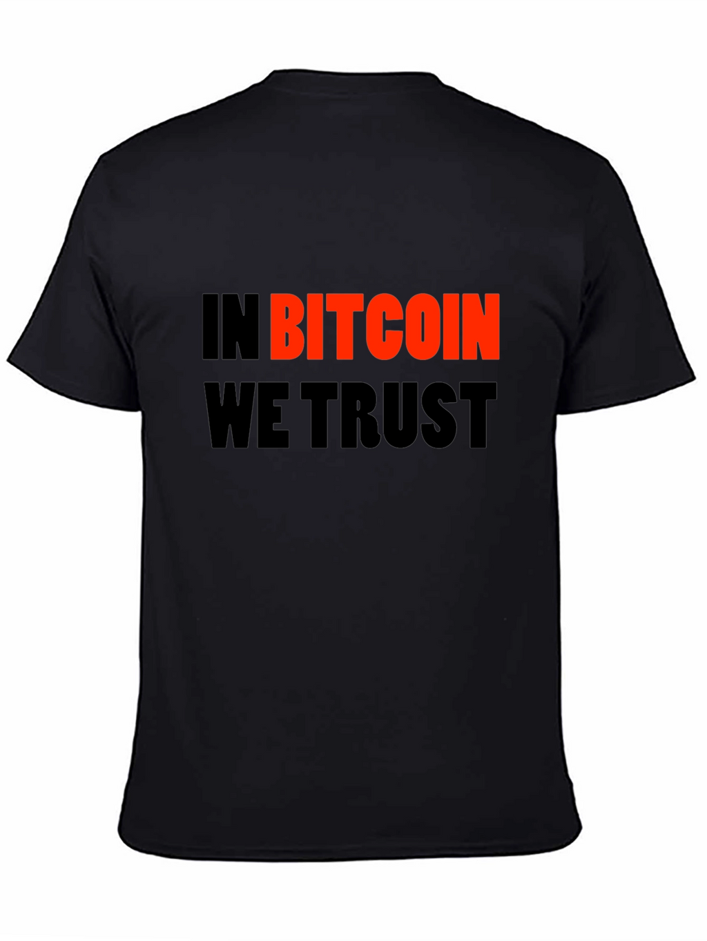 In Bitcoin We Trust Black Graphic Tee