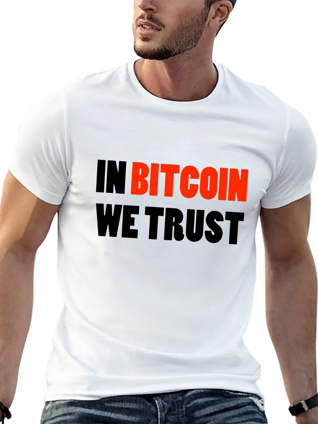 In Bitcoin We Trust Black Graphic Tee