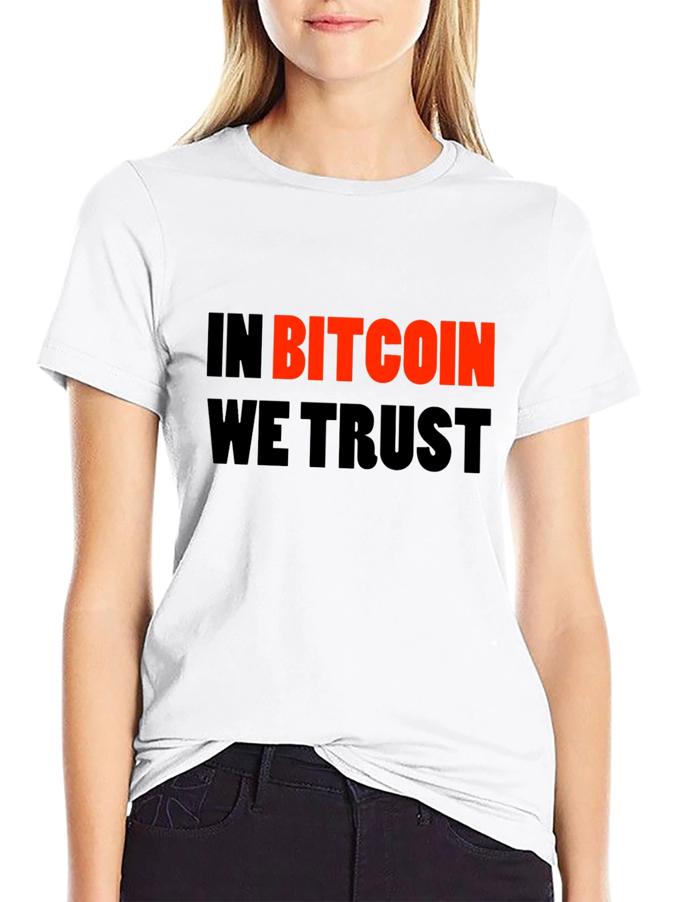 In Bitcoin We Trust Black Graphic Tee