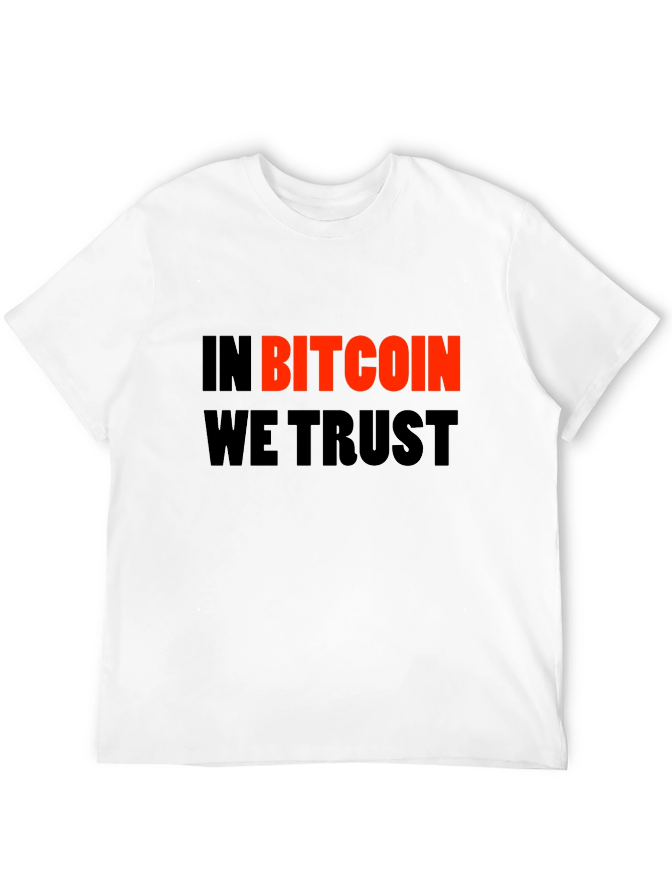 In Bitcoin We Trust Black Graphic Tee