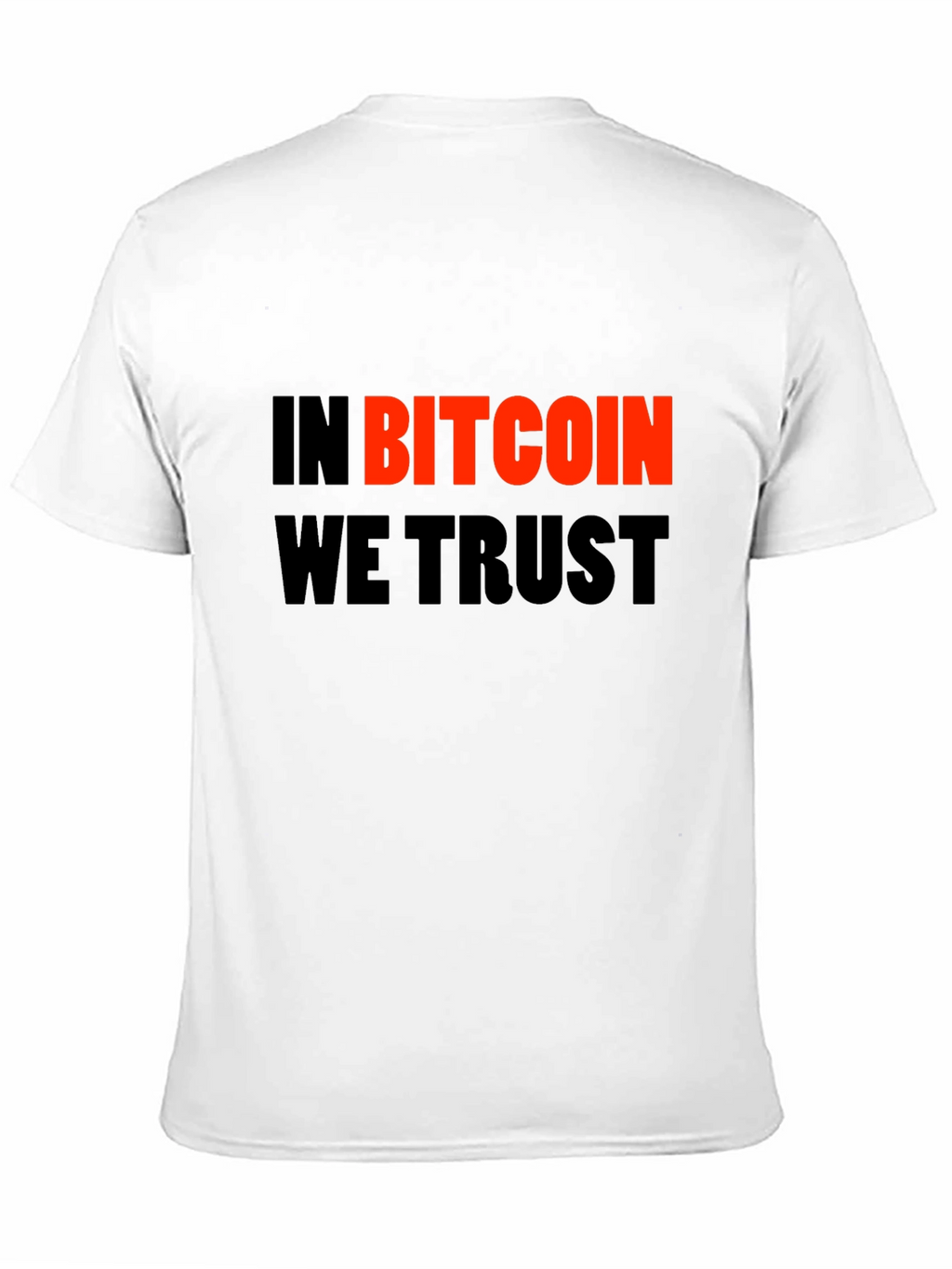 In Bitcoin We Trust Black Graphic Tee