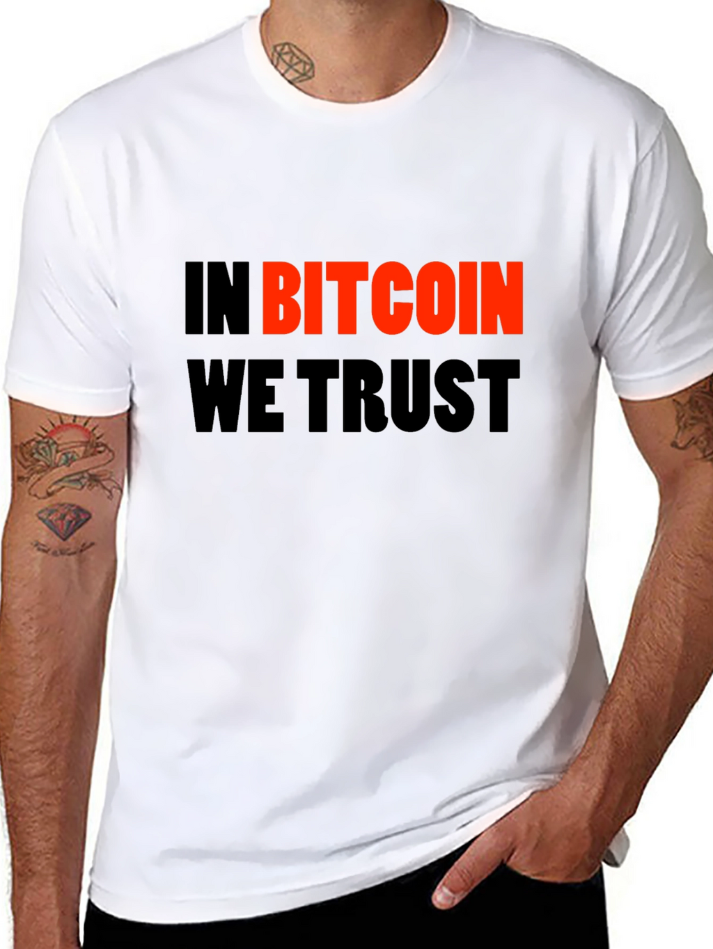 In Bitcoin We Trust Black Graphic Tee