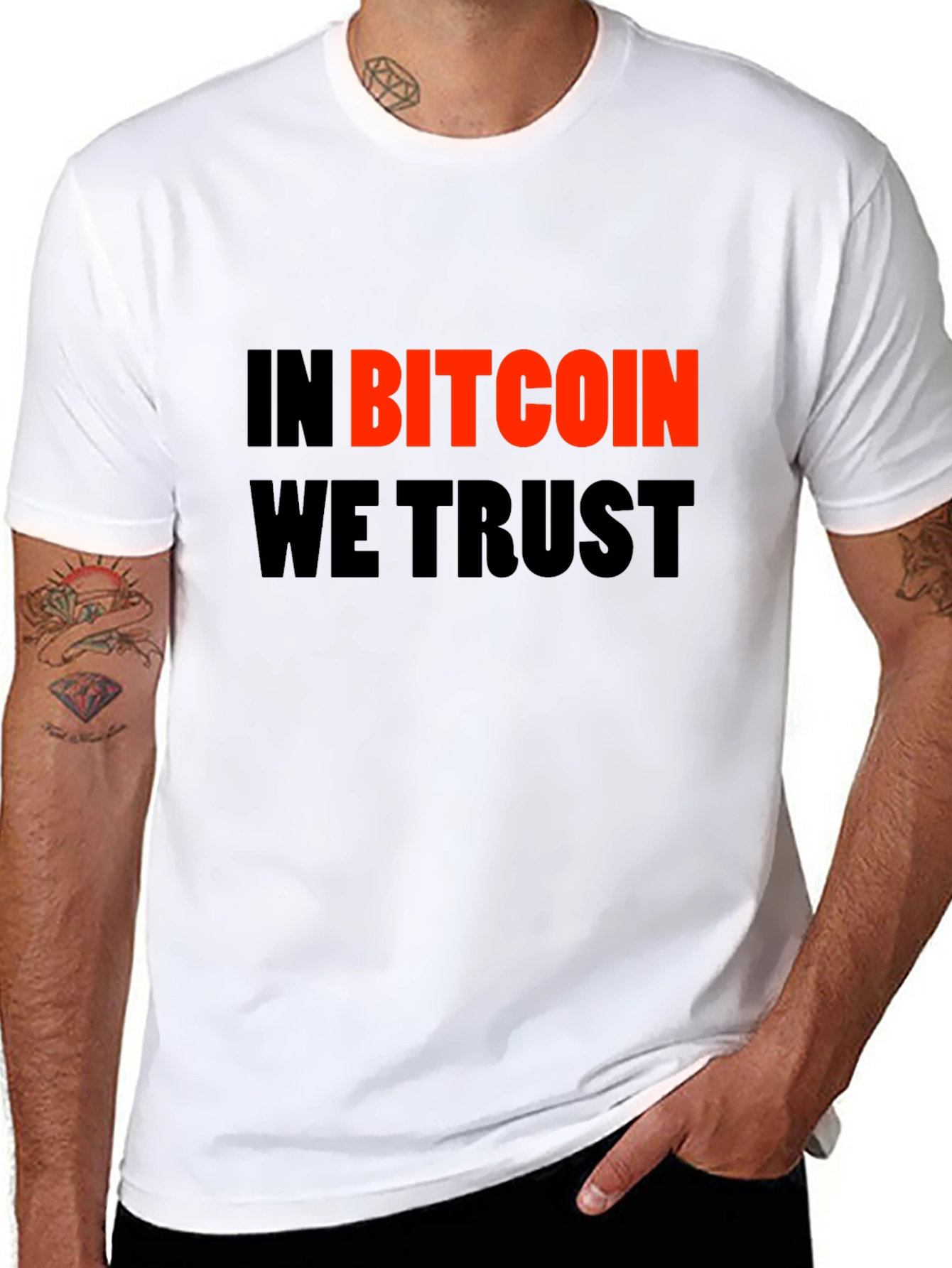 In Bitcoin We Trust Black Graphic Tee
