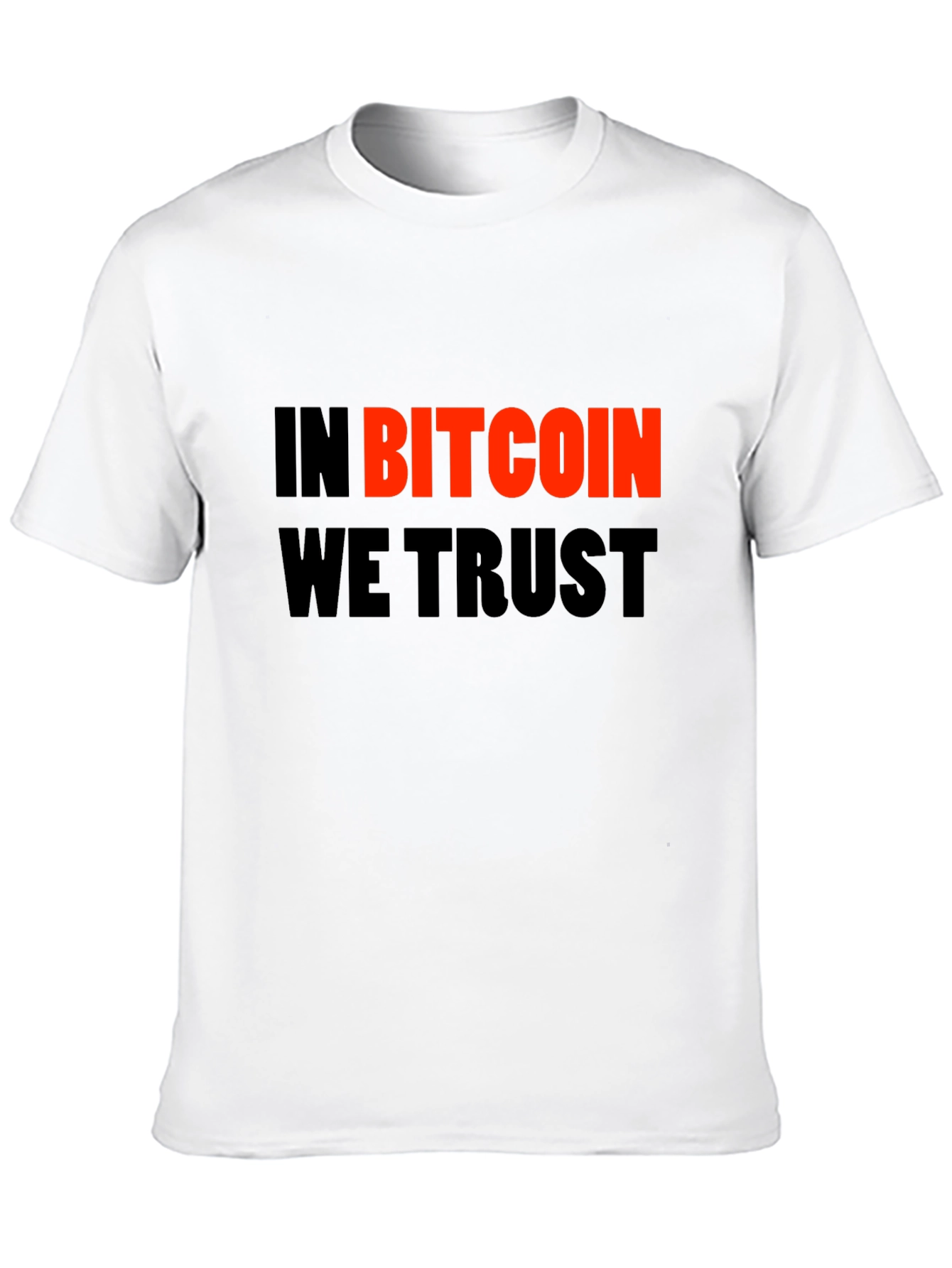 In Bitcoin We Trust Black Graphic Tee