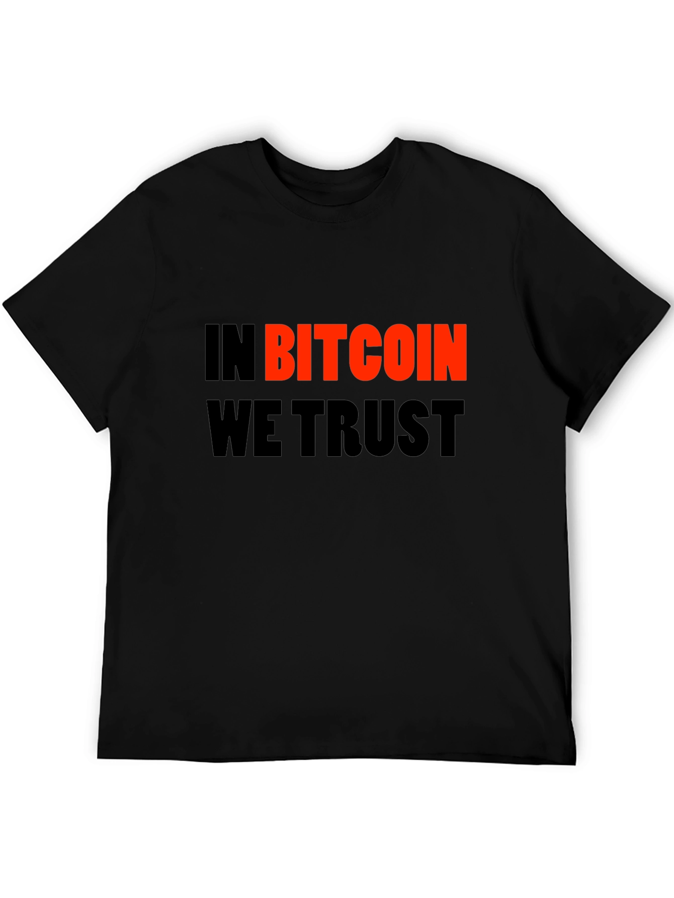 In Bitcoin We Trust Black Graphic Tee