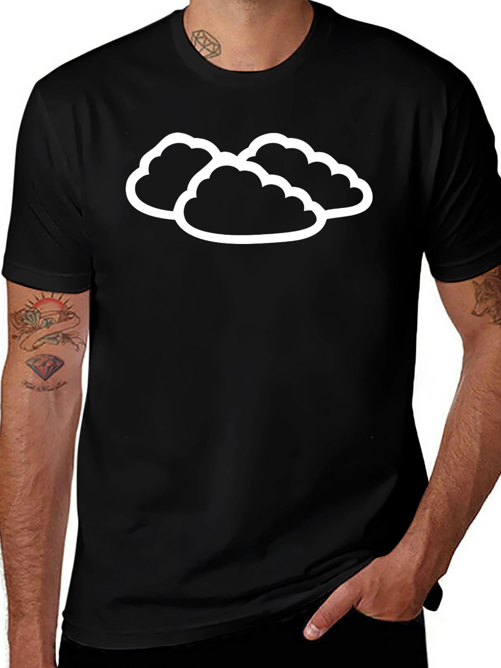 Cloud Graphic T-Shirt - Stylish & Comfortable