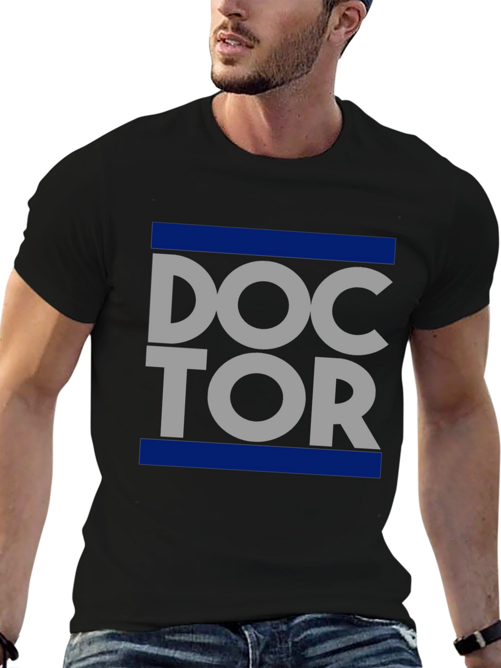Doctor Graphic T-Shirt - Trendy Crew Neck Tee