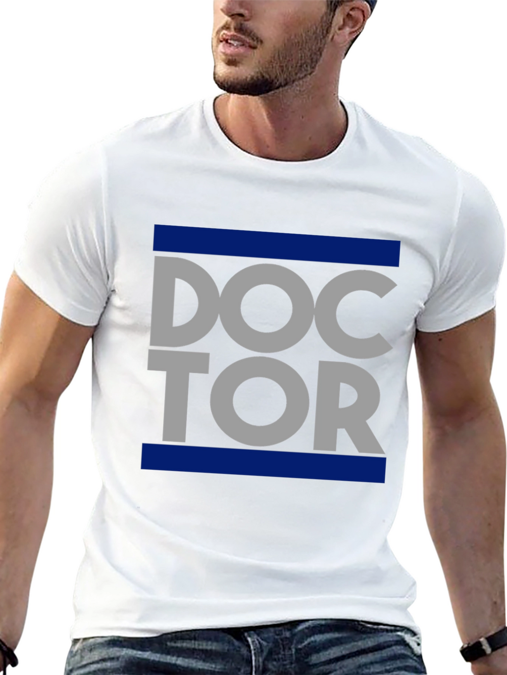 Doctor Graphic T-Shirt - Trendy Crew Neck Tee