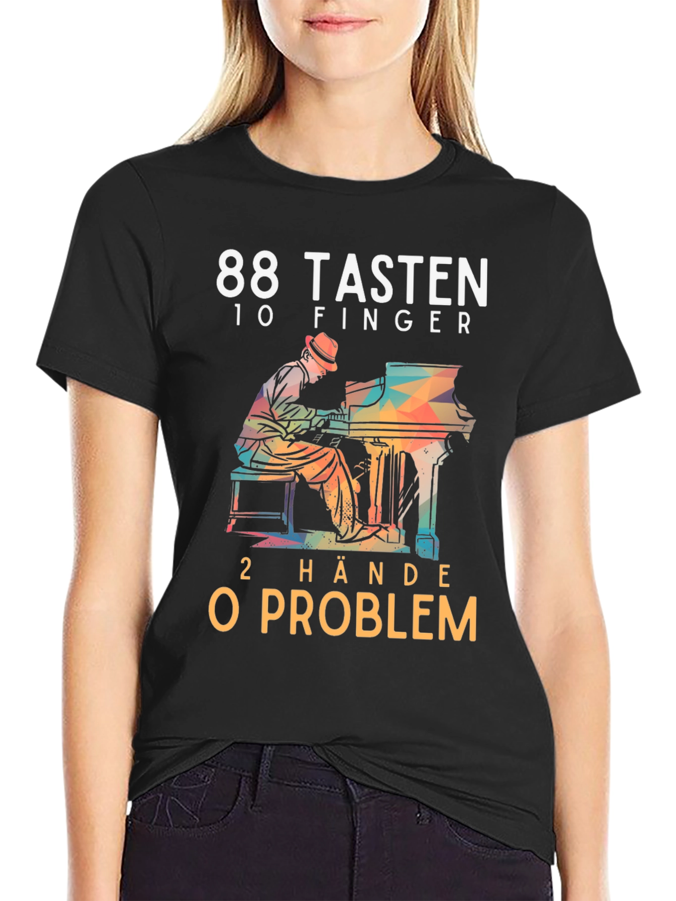Piano Player T-Shirt - 88 Keys 10 Fingers No Problem!