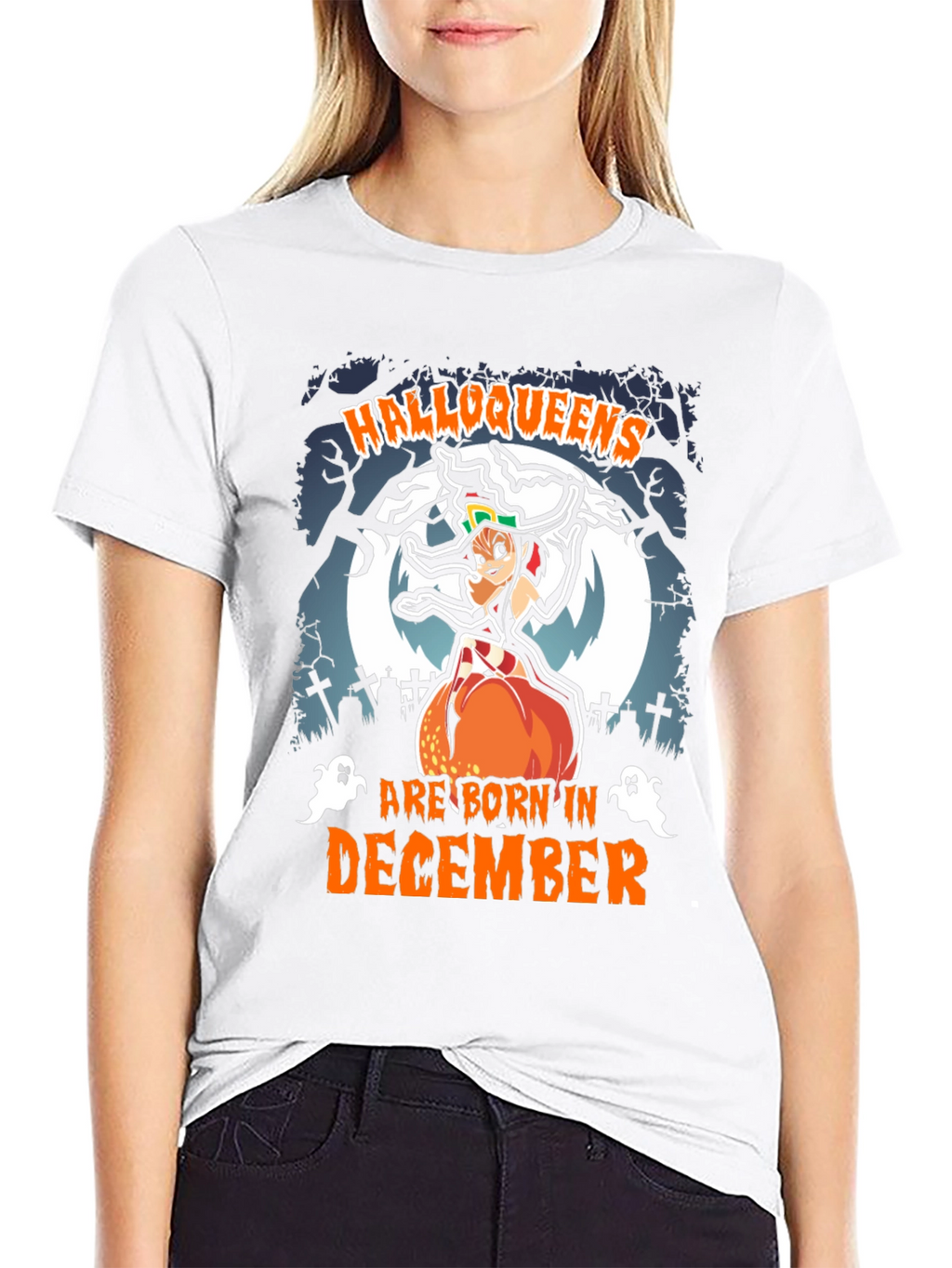 Halloqueens Born in December T-Shirt
