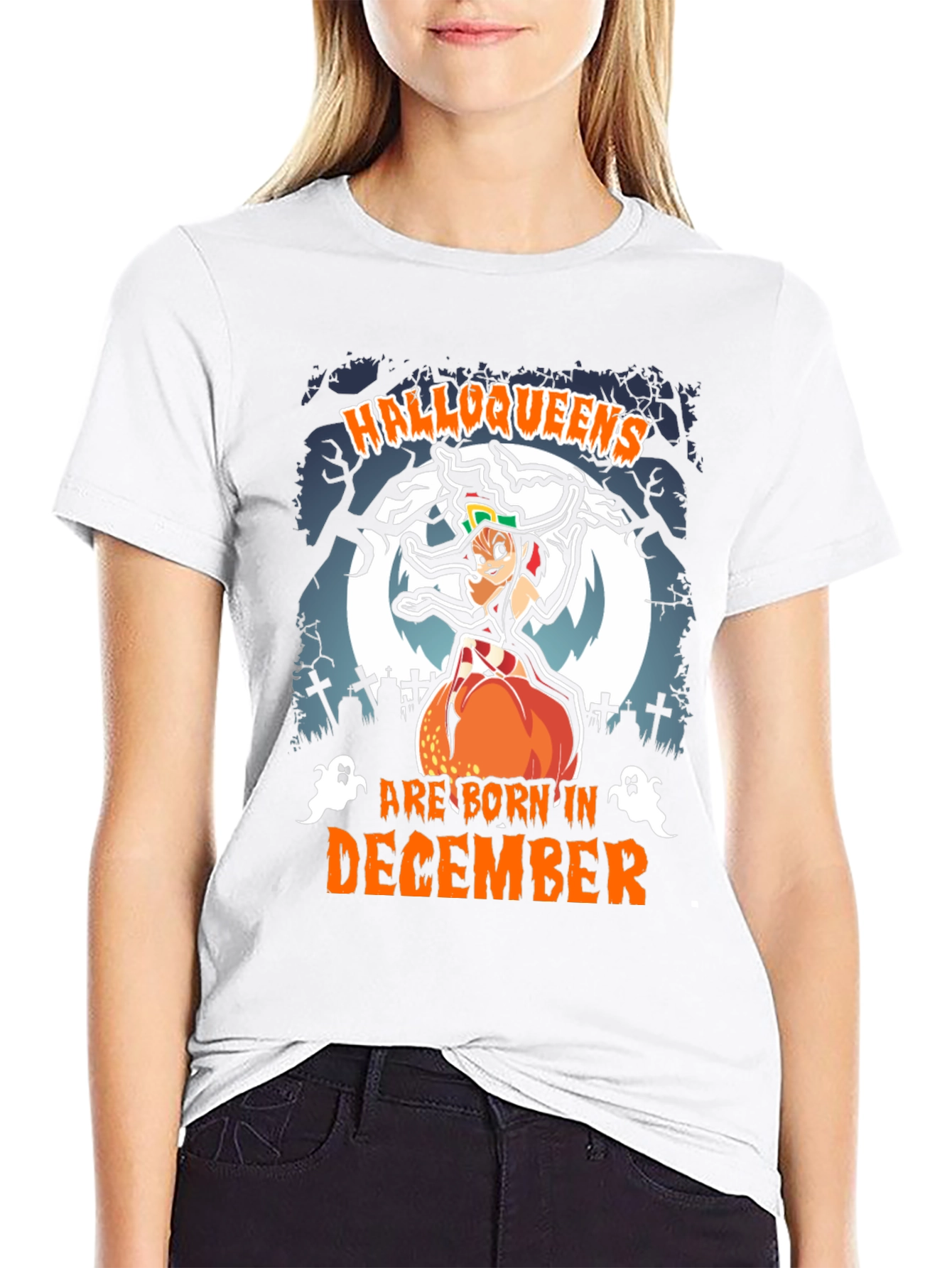 Halloqueens Born in December T-Shirt
