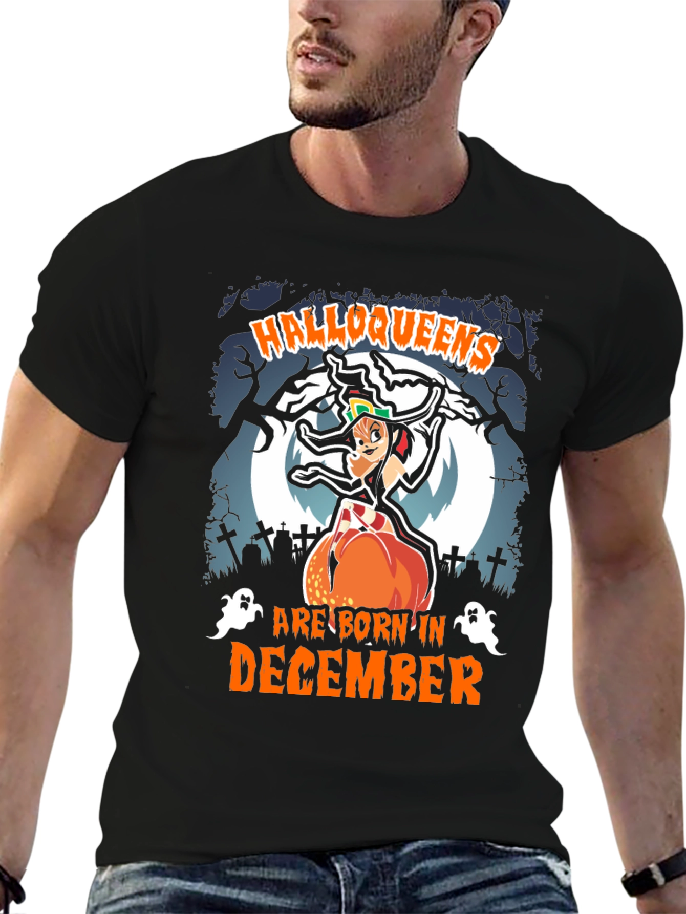 Halloqueens Born in December T-Shirt