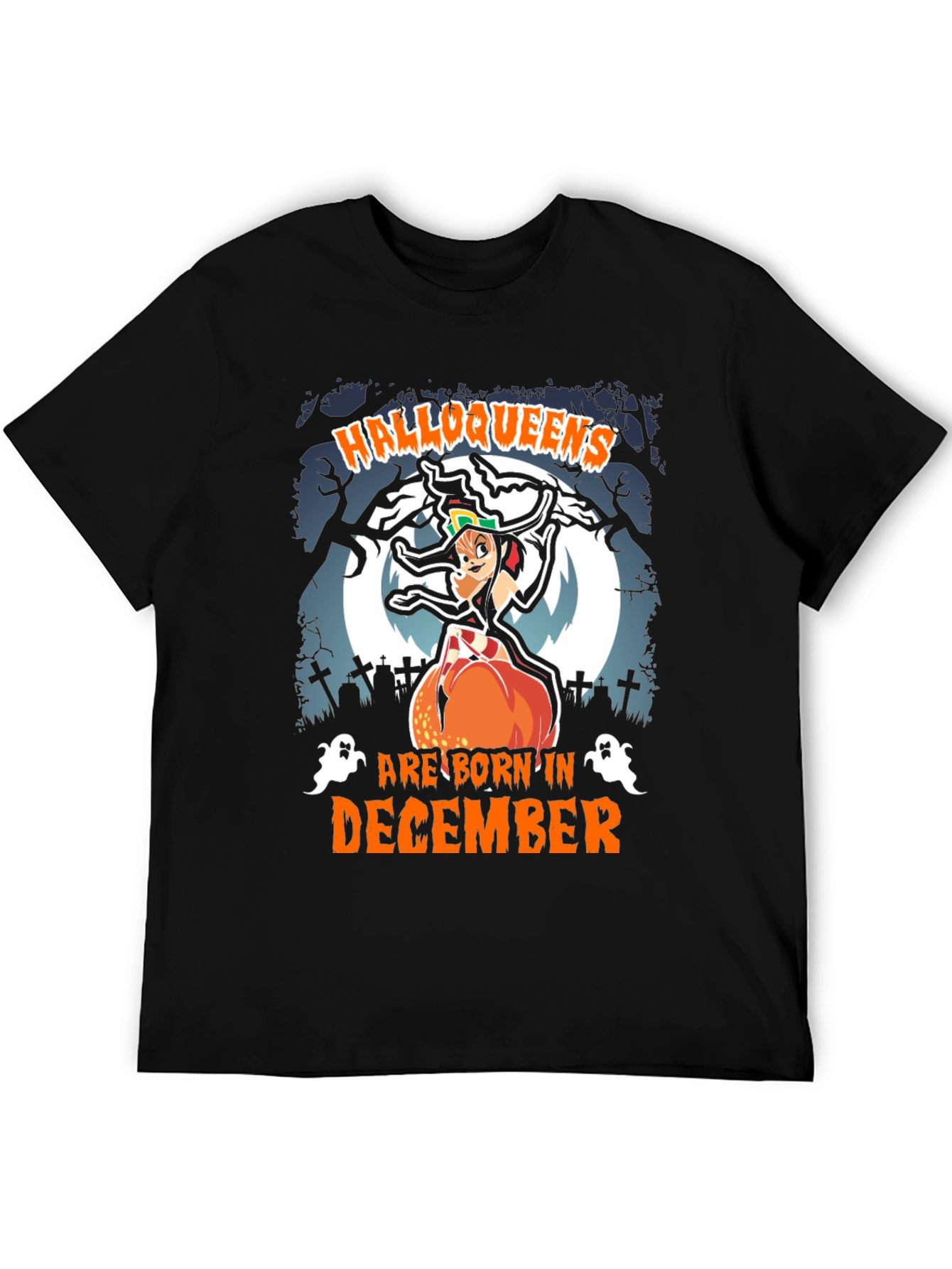 Halloqueens Born in December T-Shirt