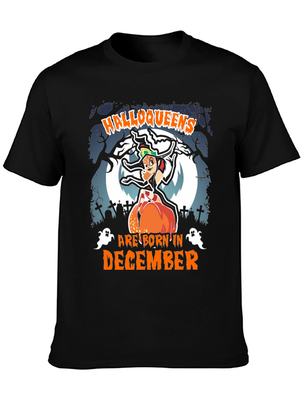 Halloqueens Born in December T-Shirt