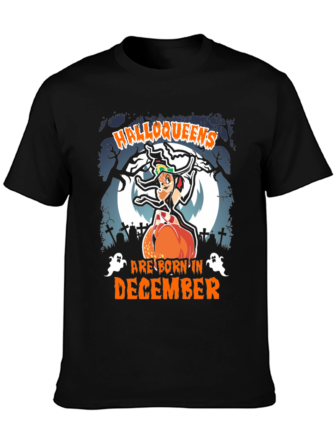 Halloqueens Born in December T-Shirt